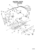 CONTROL Diagram and Parts List for GD5THGXKS00  Whirlpool Refrigerator