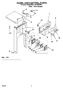 Part Location Diagram of 9872198B Whirlpool Insert, Escutcheon (Black)