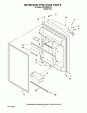 REFRIGERATOR DOOR PARTS Diagram and Parts List for GR2FHMXVY03  Whirlpool Refrigerator