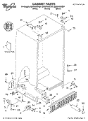 CABINET, LITERATURE Diagram and Parts List for GD2SHGXKQ01  Whirlpool Refrigerator