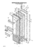 REFRIGERATOR DOOR Diagram and Parts List for KSSS42MWX00  KitchenAid Refrigerator