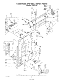 CONTROLS AND REAR PANEL Diagram and Parts List for LA4800XTF0  Whirlpool Washer