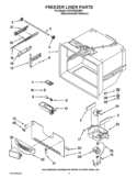 FREEZER LINER PARTS Diagram and Parts List for KFCP22EXMP3  KitchenAid Refrigerator