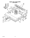 DOOR AND LATCH Diagram and Parts List for KUDP230Y1  KitchenAid Dishwasher