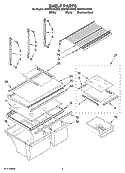 SHELF PARTS Diagram and Parts List for ER9FHKXVQ00  Whirlpool Refrigerator