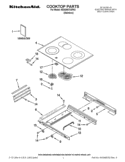 COOKTOP PARTS Diagram and Parts List for KESS907XSP02  KitchenAid Range