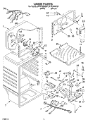LINER Diagram and Parts List for ET1FTKXKQ07  Whirlpool Refrigerator