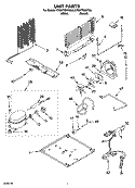 UNIT PARTS Diagram and Parts List for ET8WTMXKT06  Whirlpool Refrigerator