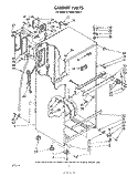 CABINET Diagram and Parts List for ET16EK1PWR1  Whirlpool Refrigerator