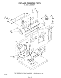 SECTION Diagram and Parts List for LE5795XPW1  Whirlpool Dryer