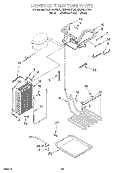 LOWER UNIT AND TUBE Diagram and Parts List for KSSP42QFB05  KitchenAid Refrigerator