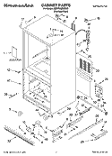 CABINET PARTS Diagram and Parts List for KBRP20EMSS00  KitchenAid Refrigerator