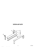 BACKGUARD Diagram and Parts List for SF3020ERN6  Whirlpool Range