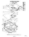 MACHINE BASE Diagram and Parts List for LA6680XSW0  Whirlpool Washer