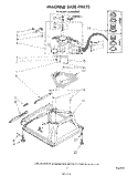 MACHINE BASE Diagram and Parts List for LA5530XSW2  Whirlpool Washer