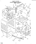 LINER Diagram and Parts List for ET16JMXDN02  Whirlpool Refrigerator