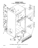 CABINET Diagram and Parts List for ET18JKXLWL0  Whirlpool Refrigerator