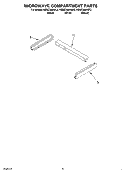 MICROWAVE COMPARTMENT Diagram and Parts List for KEMC308HBT3  KitchenAid Microwave Oven Combo