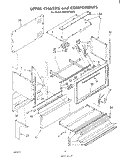 UPPER CHASSIS AND COMPONENTS Diagram and Parts List for RM973PXKT0  Whirlpool Microwave Oven Combo