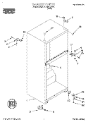 CABINET Diagram and Parts List for RT14BKXGW01  Roper Refrigerator