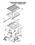 COMPARTMENT SEPARATOR Diagram and Parts List for ET18PKXZW00  Whirlpool Refrigerator
