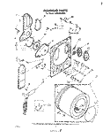 SECTION Diagram and Parts List for LE4930XMW0  Whirlpool Dryer