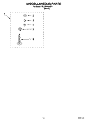 MISCELLANEOUS PARTS OPTIONAL PARTS (NOT INCLUDED) Diagram and Parts List for 7MLSR7534MT1  Whirlpool Washer