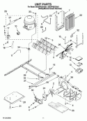 UNIT PARTS Diagram and Parts List for 6ED2FHGXVQ01  Whirlpool Refrigerator