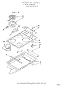 COOKTOP Diagram and Parts List for RS610PXYH1  Whirlpool Range