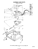 MACHINE BASE Diagram and Parts List for LA6150XSW1  Whirlpool Washer