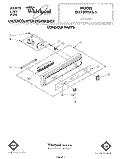 CONSOLE Diagram and Parts List for DU7200XS1  Whirlpool Dishwasher