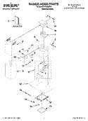 RANGE HOOD PARTS Diagram and Parts List for IH8362RS1  Whirlpool Range Hood