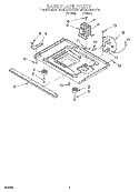 BASE PLATE Diagram and Parts List for MC8130XAB0  Whirlpool Wall Oven