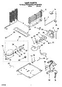UNIT PARTS Diagram and Parts List for ET8WTEXMT00  Whirlpool Refrigerator