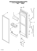 REFRIGERATOR DOOR Diagram and Parts List for CS22AEXHN02  Crosley Refrigerator