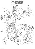 BULKHEAD PARTS, OPTIONAL PARTS (NOT INCLUDED) Diagram and Parts List for WED5790ST0  Whirlpool Dryer