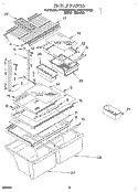 SHELF, LIT/OPTIONAL Diagram and Parts List for ET20TKXDN03  Whirlpool Refrigerator
