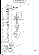 GEARCASE Diagram and Parts List for LTG6234AN3  Whirlpool Washer Dryer Combo