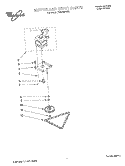 MOTOR AND DRIVE, LITERATURE Diagram and Parts List for TC800SPHB0  Whirlpool Trash Compactor