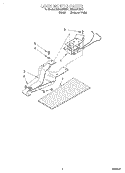 LOCK MOTOR Diagram and Parts List for RS385PXEQ1  Whirlpool Range