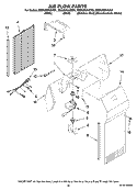 AIR FLOW PARTS, OPTIONAL PARTS (NOT INCLUDED) Diagram and Parts List for MSD2269KEB01  Whirlpool Refrigerator