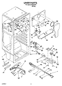 LINER PARTS Diagram and Parts List for IPT184301  Inglis Refrigerator