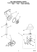 FILL AND OVERFILL PARTS Diagram and Parts List for KUDI01DLBT1  KitchenAid Dishwasher