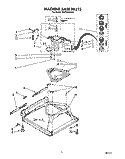 MACHINE BASE Diagram and Parts List for TAWS690AN0  Whirlpool Washer