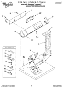 TOP AND CONSOLE, LIT/OPTIONAL Diagram and Parts List for LGE9848BZ1  Whirlpool Dryer