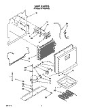 UNIT Diagram and Parts List for EV170NXYN00  Whirlpool Freezer