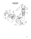 BLOWER Diagram and Parts List for KUDA22ST4  KitchenAid Dishwasher