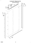 CABINET TRIM Diagram and Parts List for KSSS42QDW00  KitchenAid Refrigerator