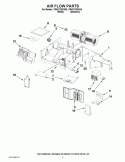 AIR FLOW PARTS Diagram and Parts List for YMH2175XSQ5  Whirlpool Microwave