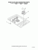 BASE PLATE AND CONVECTION PARTS Diagram and Parts List for UMC5200BAB06  Whirlpool Microwave